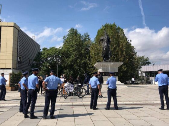 120015778 264501208009473 8469577597415918145 n 768x576 1 560x416 - Protestë para Qeverisë kundër vrasjes së grave, ndërhynë Policia