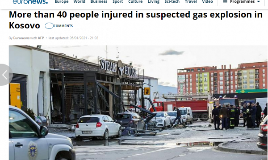 w 10 - Shpërthimi në Ferizaj lajm edhe në mediat e botës