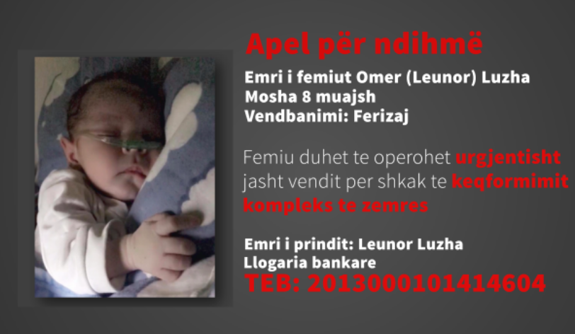 Screenshot 7791 - Omer Luzha nga Ferizaj ka nevojë për ndihmë, operimi duhet të kryhet me urgjencë në zemër, për dy javë