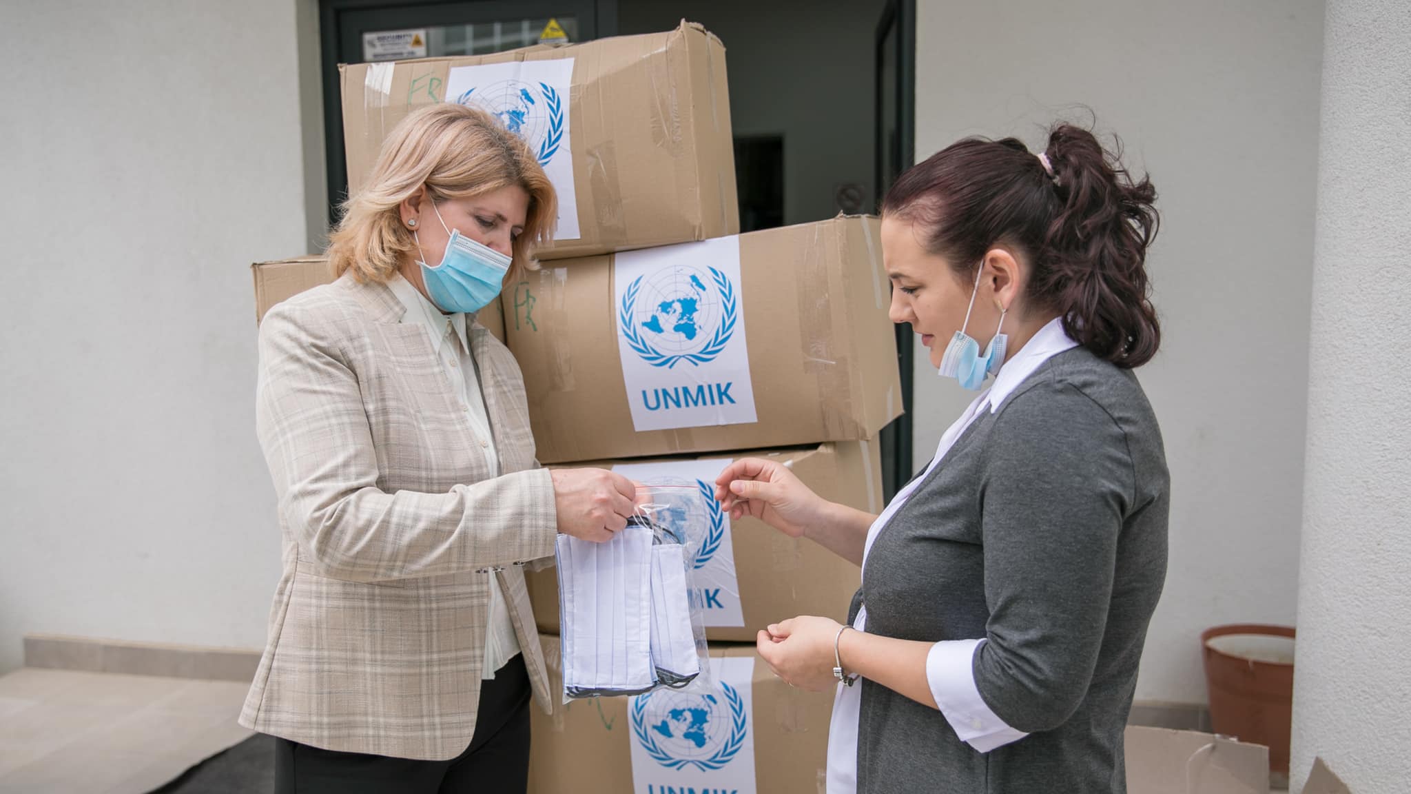 200553286 4172771939435276 6449991397915883022 n - QKMF pranoi 10,000 maska donacion nga Misioni i Kombeve të Bashkuara në Kosovë