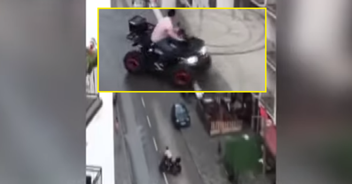 Screenshot 1 39 696x3641 1 - Ferizajasi bën “drifta” në rrugë me motor