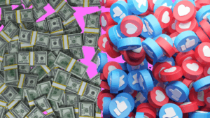 Money vs likes 1024x576 1 300x169 - Qysh me Fitu Pare prej Rrjeteve Sociale?