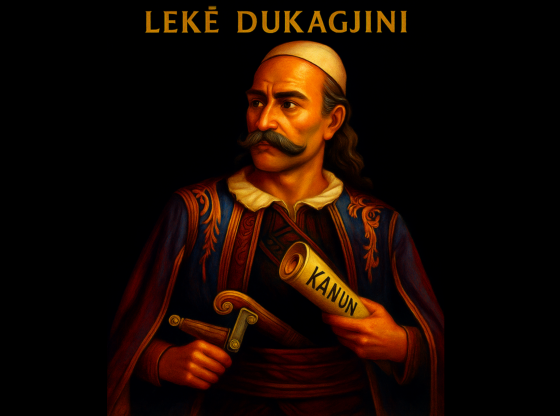 20251003 0018 Leke Dukagjini Portrait remix 01k6kg0ffbfy9ttp5hn54xj223 560x416 - Gjakmarrja në Kanunin e Lekë Dukagjinit – Midis nderit dhe tragjedisë